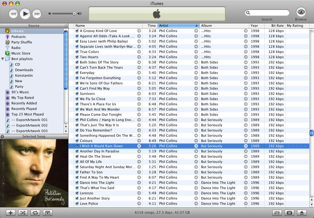 iTunes 5 for Windows with Album Art (2005)